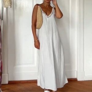 Zara Seashell Crochet Dress Size Large NWT